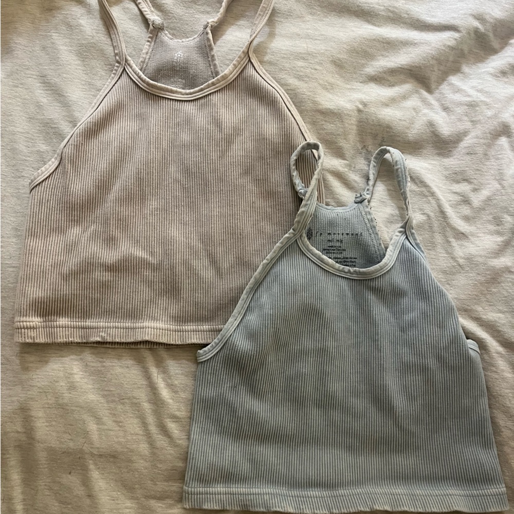 Free people happiness runs crop tank